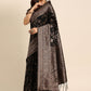 Trendy Saree Silk Black Woven Saree