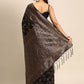 Trendy Saree Silk Black Woven Saree