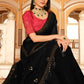 Trendy Saree Chinon Black Sequins Saree
