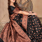Trendy Saree Banarasi Silk Black Weaving Saree
