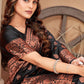 Trendy Saree Banarasi Silk Black Weaving Saree