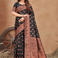 Trendy Saree Banarasi Silk Black Weaving Saree
