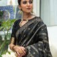 Trendy Saree Tussar Silk Black Woven Saree