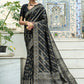 Trendy Saree Tussar Silk Black Woven Saree
