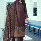 Floor Lenght Salwar Suit Blended Cotton Burgundy Digital Print Salwar Kameez