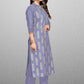 Pant Style Suit Blended Cotton Lavender Print Salwar Kameez