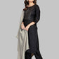 Pant Style Suit Blended Cotton Black Embroidered Salwar Kameez