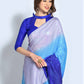 Shaded Saree Georgette Blue Pink Sequins Saree