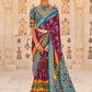 Classic Silk Blue Purple Weaving Saree