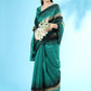 Classic Tussar Silk Blue Teal Woven Saree