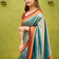 Trendy Saree Banarasi Silk Blue Jacquard Work Saree