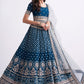 Lehenga Choli Georgette Blue Cord Work Lehenga Choli