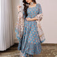 Pant Style Suit Cotton Blue Digital Print Salwar Kameez