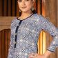 Salwar Suit Cotton Blue Print Salwar Kameez