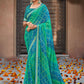 Classic Brasso Chiffon Blue Patch Border Saree