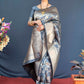 Classic Banarasi Silk Blue Weaving Saree