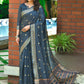 Contemporary Cotton Blue Weaving Saree