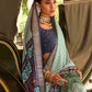 Contemporary Silk Blue Weaving Saree