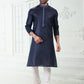 Kurta Pyjama Cotton Linen Blue Thread Mens