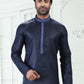 Kurta Pyjama Cotton Linen Blue Thread Mens