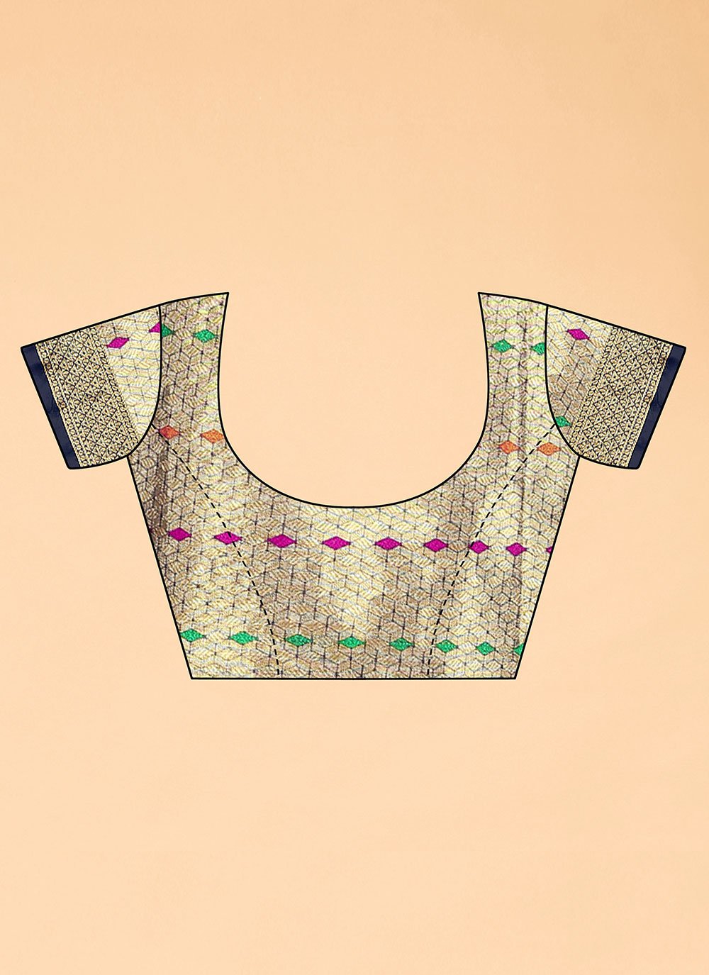 Trendy Saree Organza Blue Weaving Saree