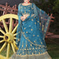 Lehenga Choli Net Blue Cord Work Lehenga Choli