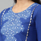 Designer Kurti Cotton Blue Print Kurtis