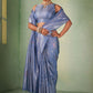 Designer Kanjivaram Silk Blue Weaving Saree