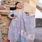 Palazzo Salwar Suit Cotton Blue Digital Print Salwar Kameez