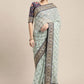 Classic Georgette Blue Embroidered Saree