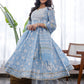 Pant Style Suit Cotton Blue Digital Print Salwar Kameez