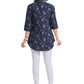 Designer Kurti Polyester Blue Fancy Work Kurtis