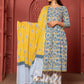 Designer Kurti Cotton Blue Fancy Work Kurtis