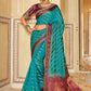Trendy Saree Fancy Fabric Blue Embroidered Saree