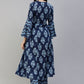 Casual Kurti Cotton Blue Print Kurtis