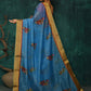 Designer Fancy Fabric Blue Digital Print Saree