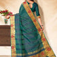 Classic Banarasi Silk Blue Embroidered Saree
