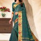Classic Banarasi Silk Blue Embroidered Saree