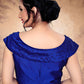 Blouse Silk Blue Moti Work Blouse