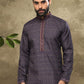 Kurta Pyjama Handloom Cotton Blue Digital Print Mens