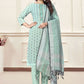 Salwar Suit Handloom Cotton Blue Woven Salwar Kameez