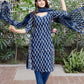 Pant Style Suit Cotton Blue Digital Print Salwar Kameez