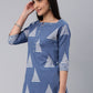 Trendy Suit Cotton Blue Block Print Salwar Kameez