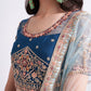 Lehenga Choli Net Blue Embroidered Lehenga Choli