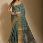 Classic Art Silk Blue Print Saree