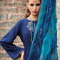 Salwar Suit Silk Blue Embroidered Salwar Kameez