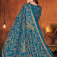 Trendy Suit Pashmina Blue Diamond Salwar Kameez