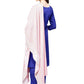 Pant Style Suit Poly Silk Blue Plain Salwar Kameez