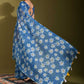Contemporary Linen Blue Print Saree