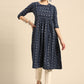 Casual Kurti Cotton Blue Print Kurtis